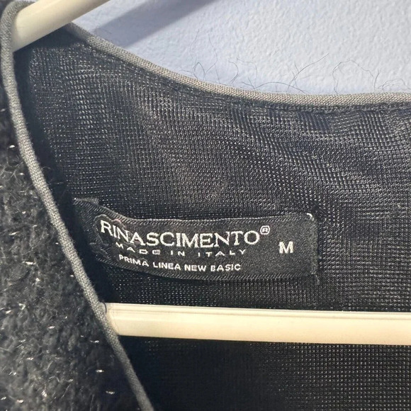 Rinascimento dress size Medium, black cotton wool blend - Picture 4 of 8